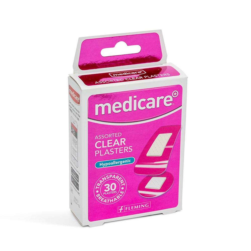 Medicare Transparent Plasters 30Pk Assorted