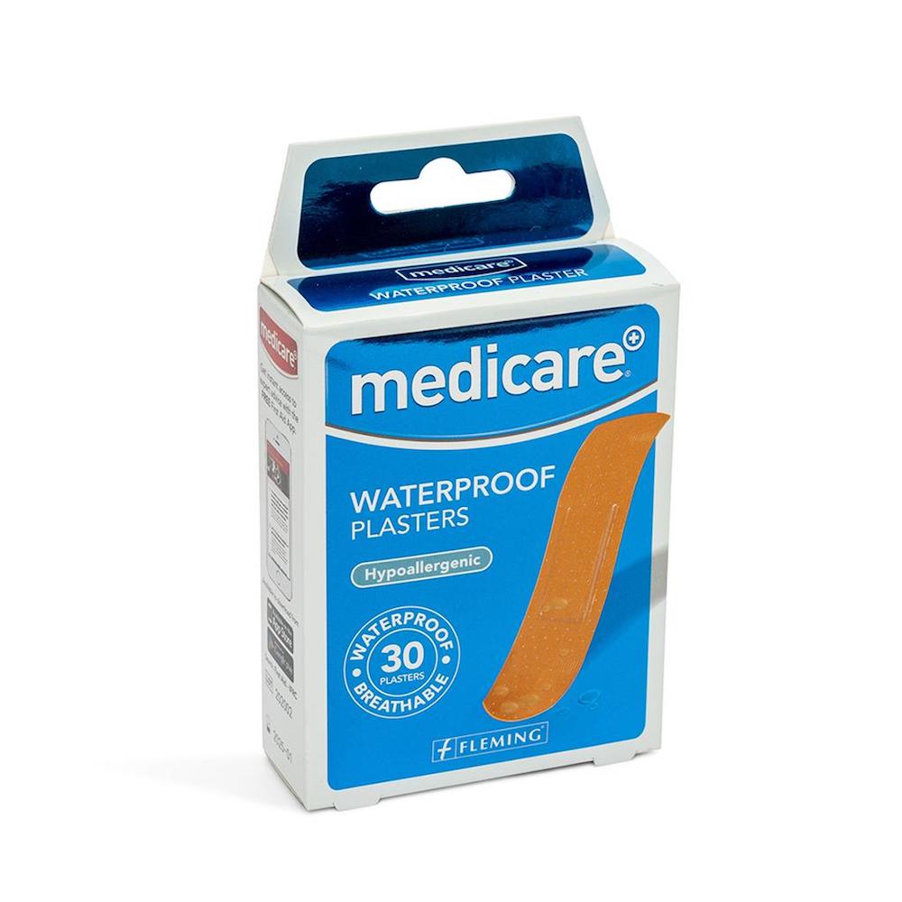 Medicare Waterproof Plasters 30Pk