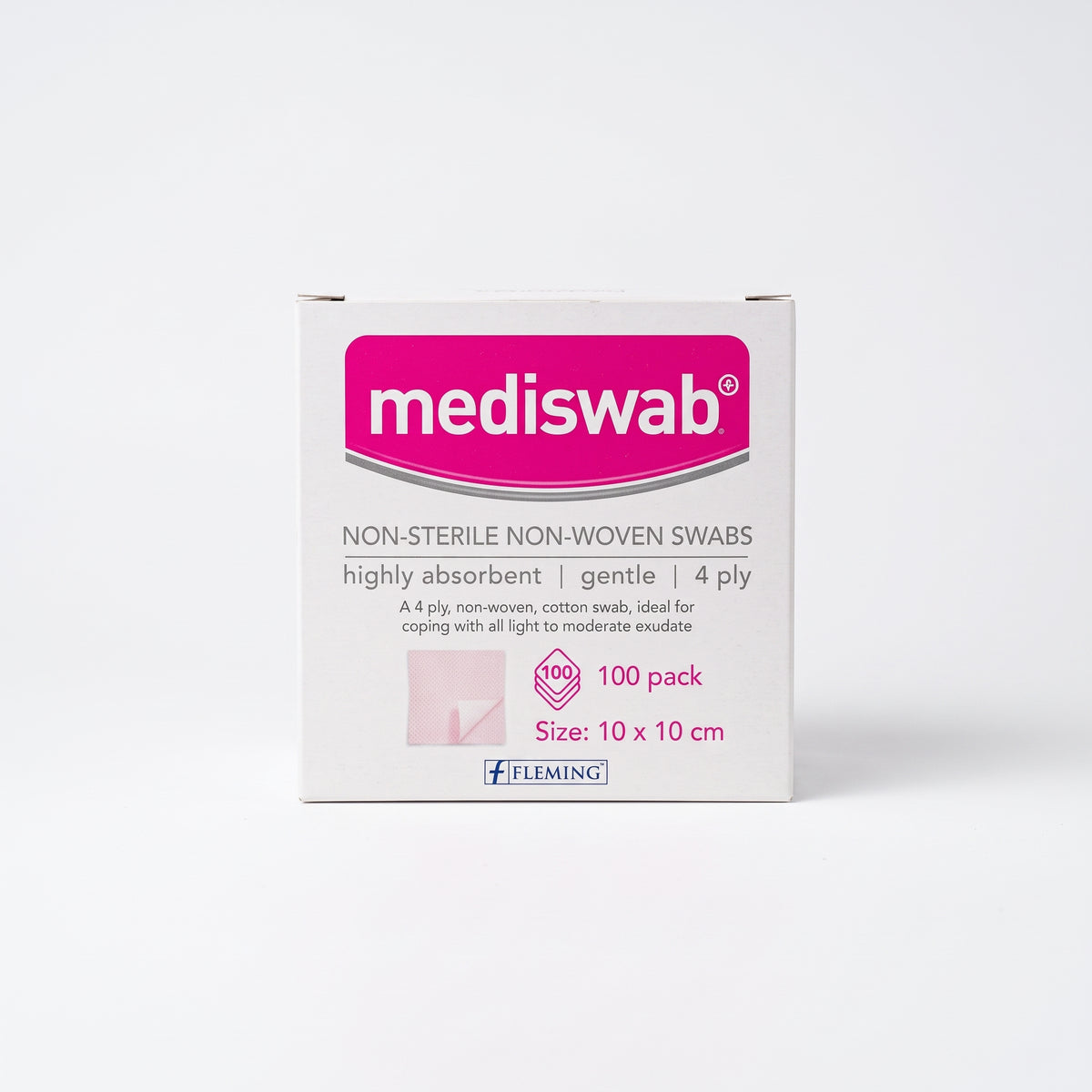 Medicare Mediswab 10Cm X10cm 100Pk