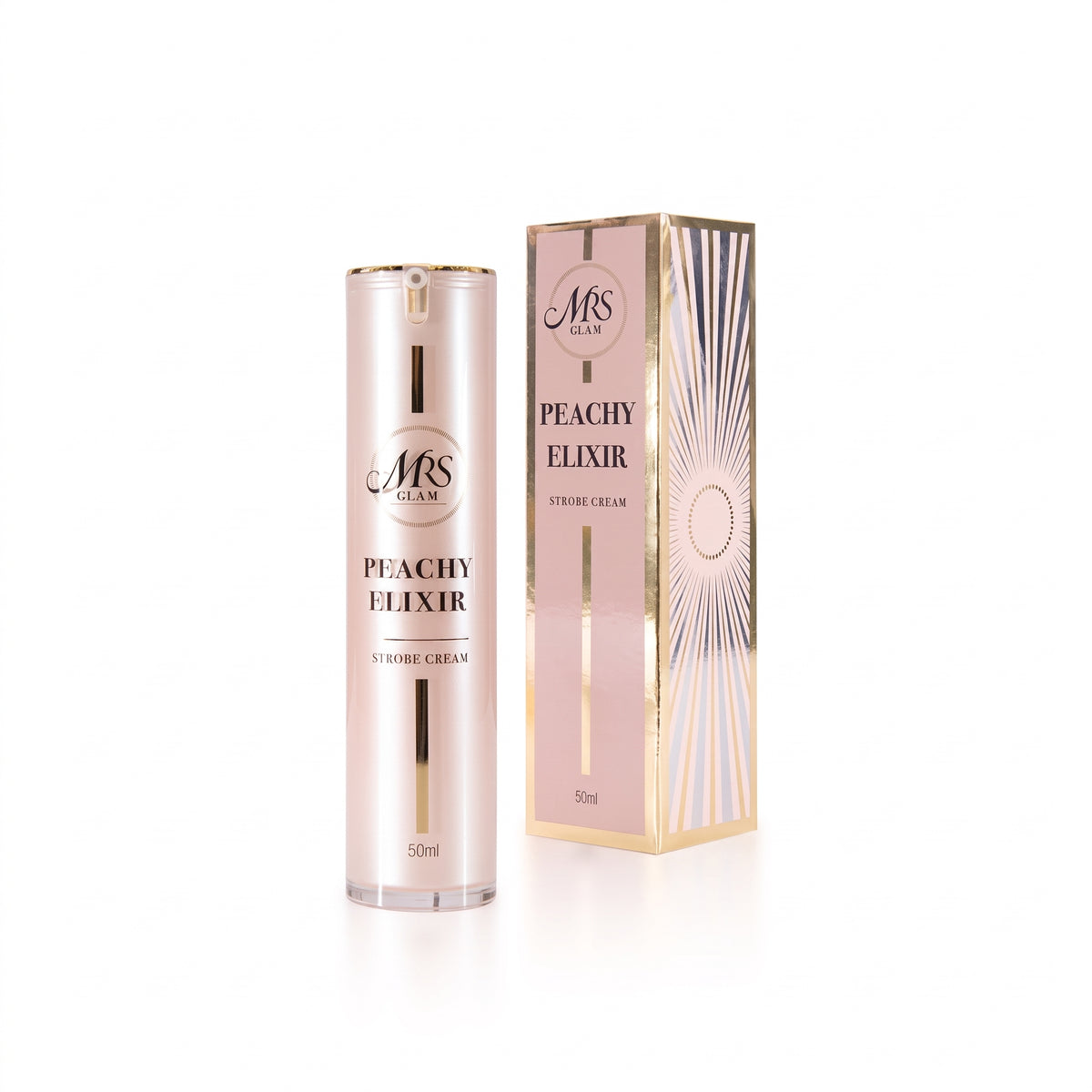 Mrs Glam Peachy Elixir Strobe Cream