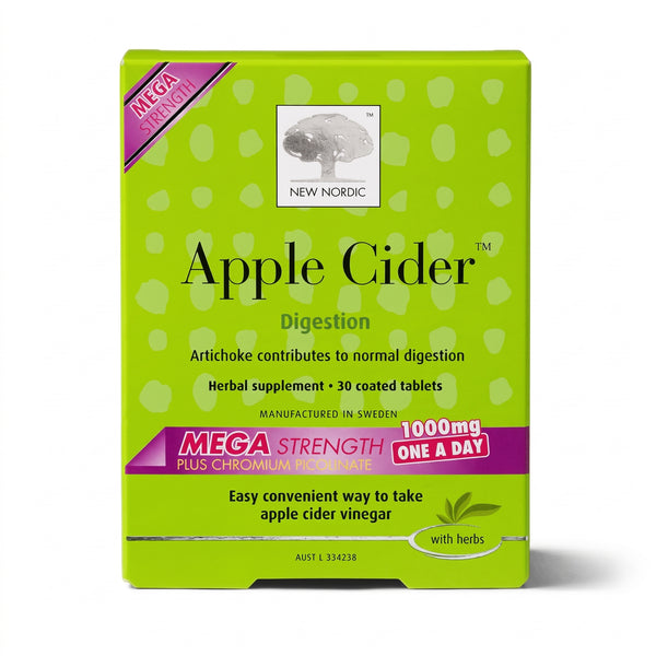 New Nordic Apple Cider Mega 1000Mg Tabs 30Pk