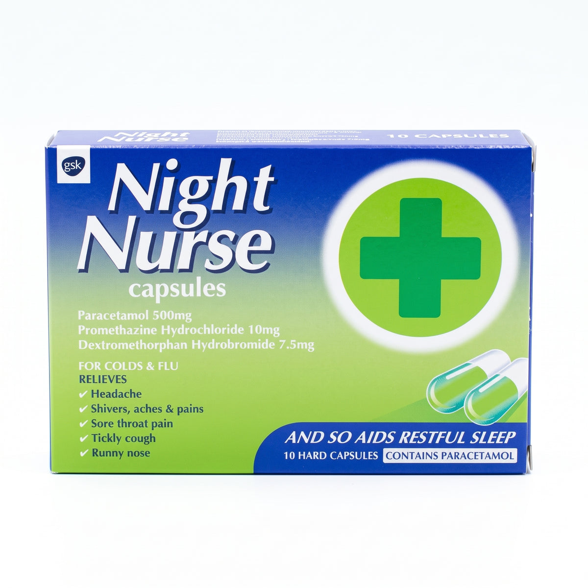 Night Nurse Caps 10Pk Gsk