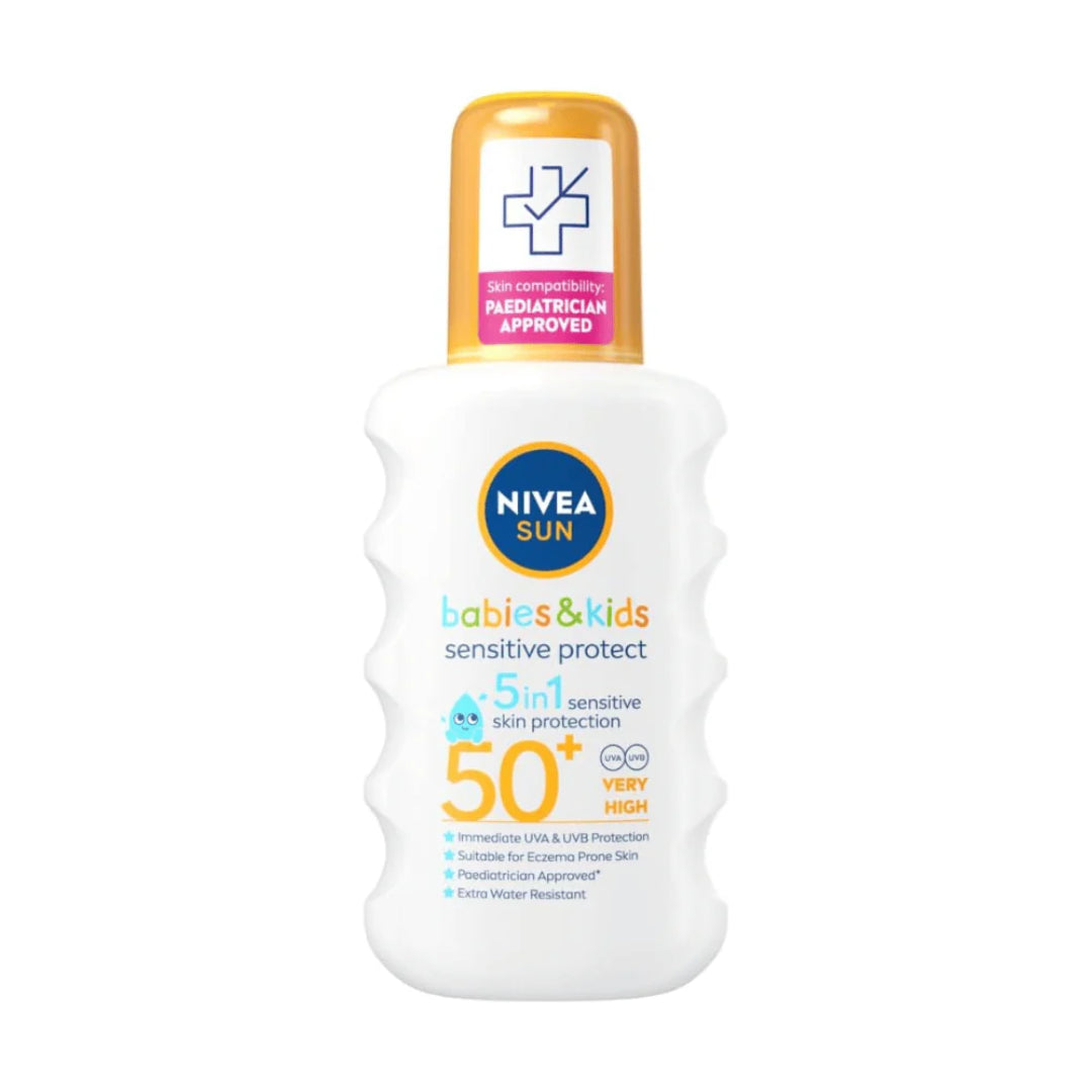 Nivea Sun Babies & Kids Sensitive Protect Spf 50+ Water Resistant Spray 200Ml
