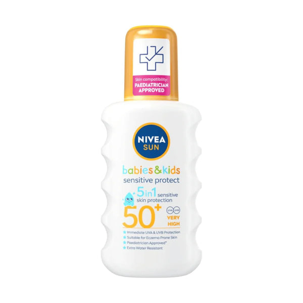 Nivea Sun Babies & Kids Sensitive Protect Spf 50+ Water Resistant Spray 200Ml