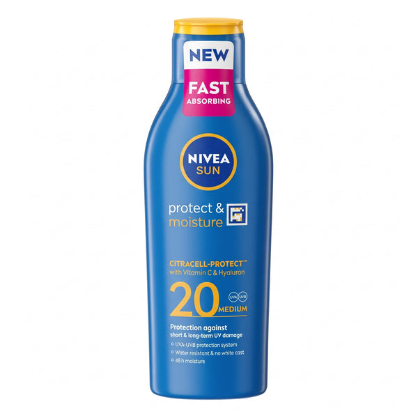 Nivea Sun Protect & Mositure Spf 20 Water Resistant Lotion 200Ml