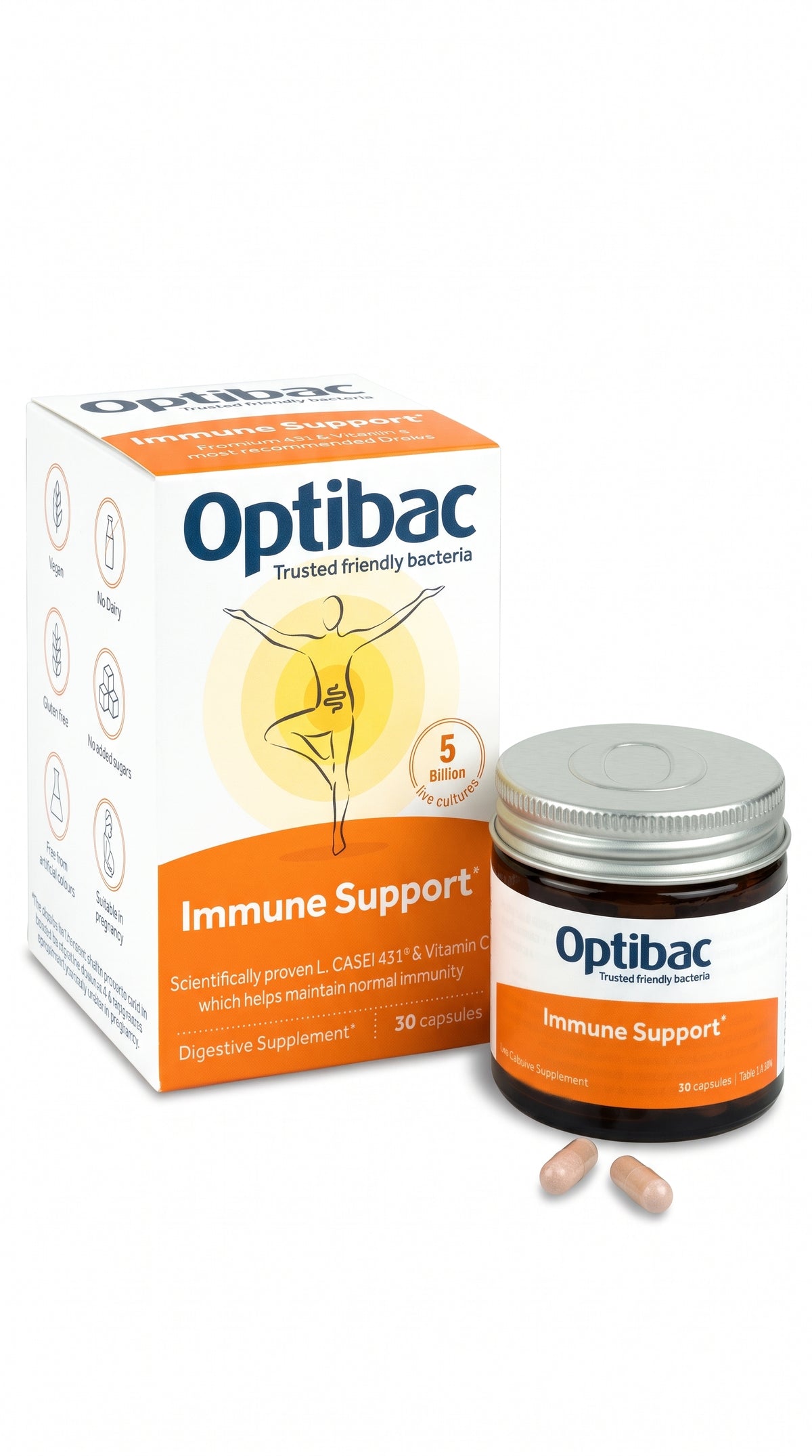 Optibac Immune Support Caps 30Pk