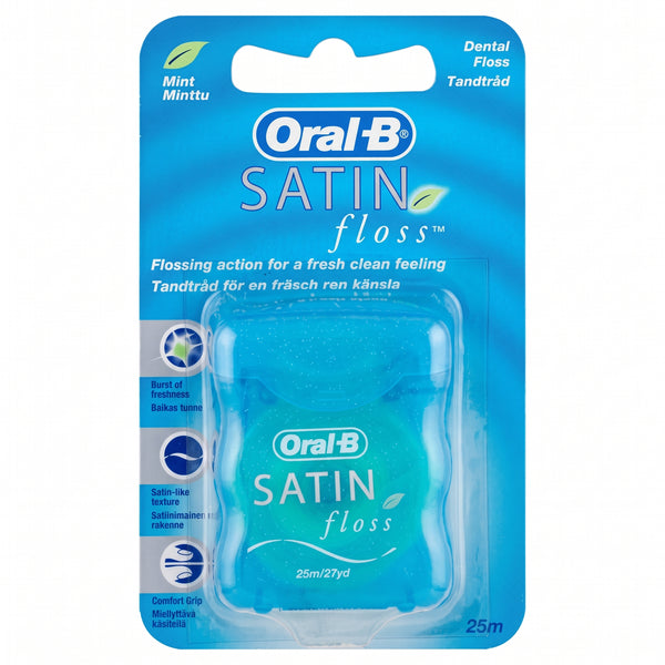 Oral B Satin Floss Mint 25M