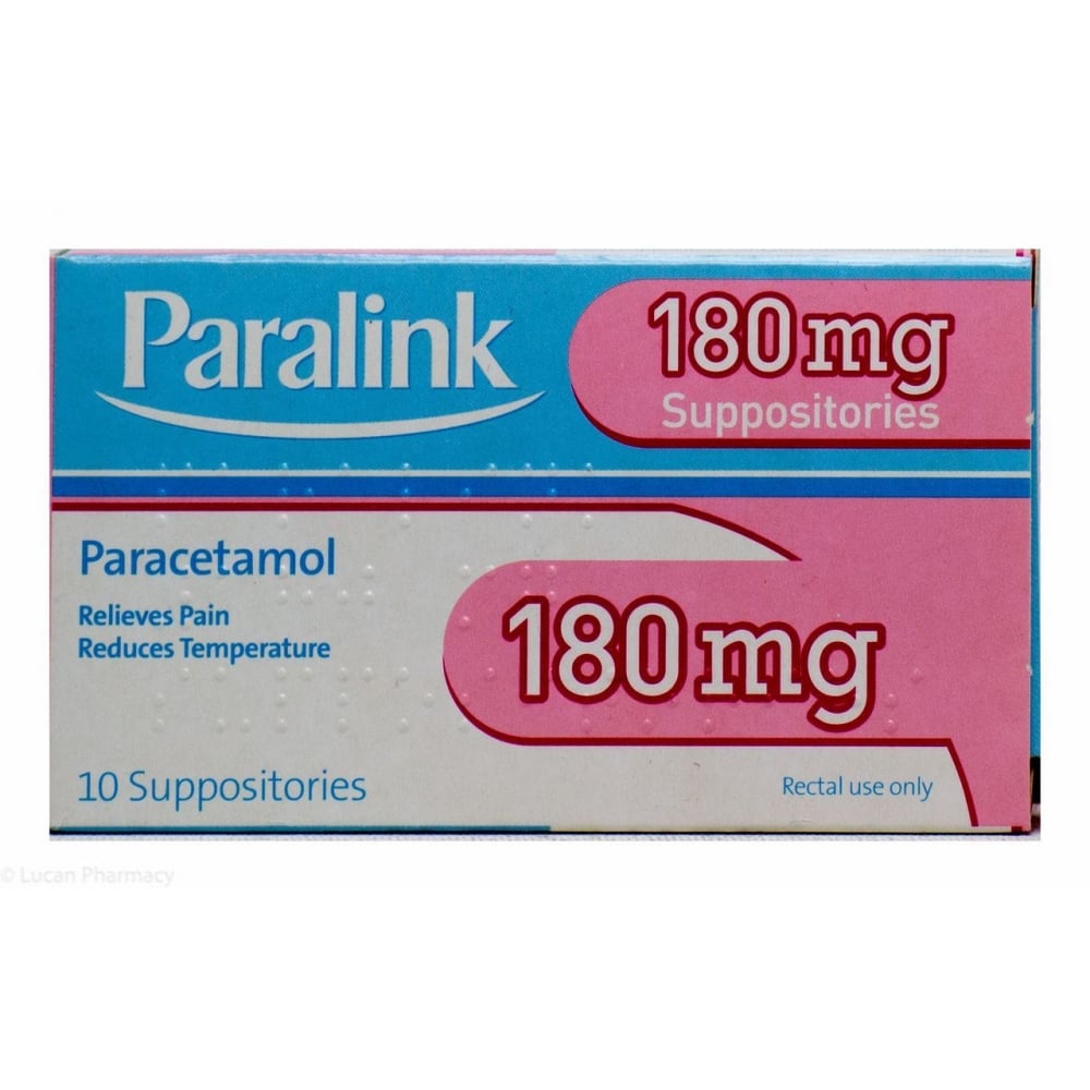 Paralink 180Mg Supp 10Pk