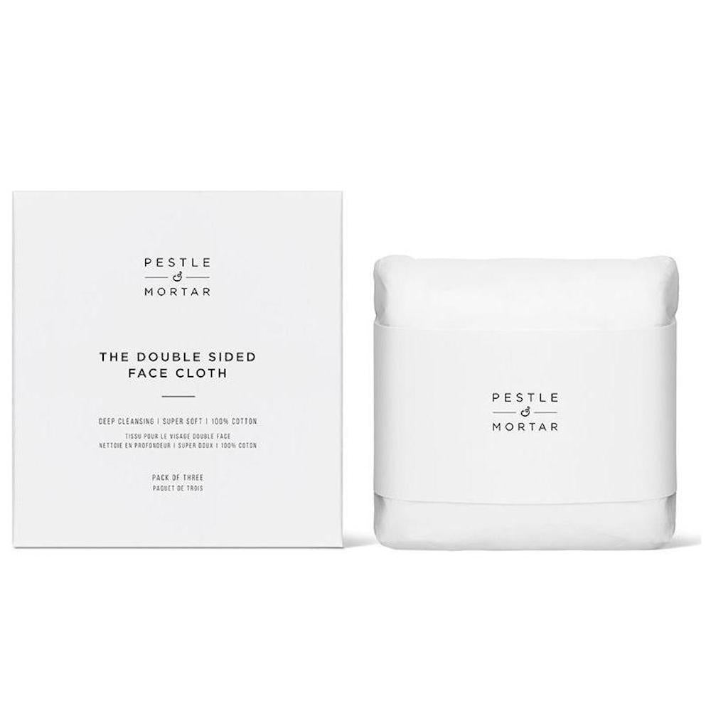 Pestle & Mortar Double Sided Face Cloth 3Pk