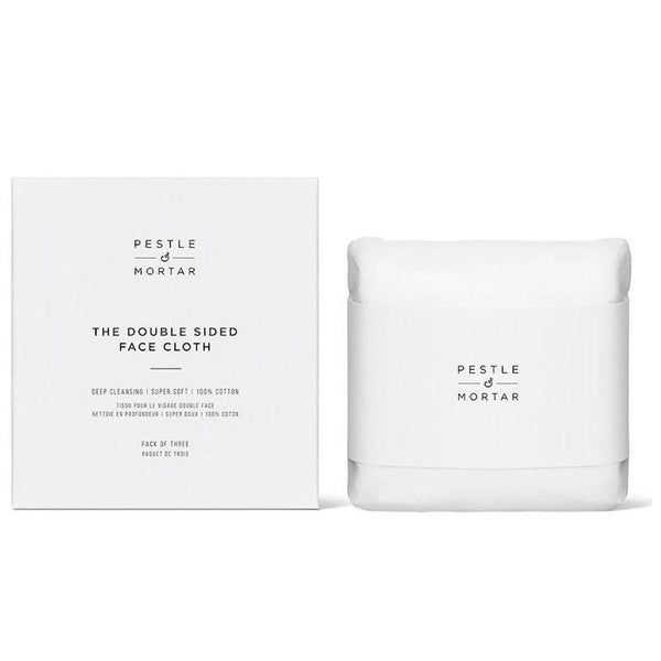 Pestle & Mortar Double Sided Face Cloth 3Pk