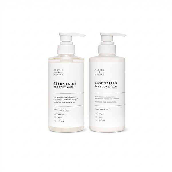 Pestle & Mortar Essentials Body Wash & Body Cream 500Ml Bundle