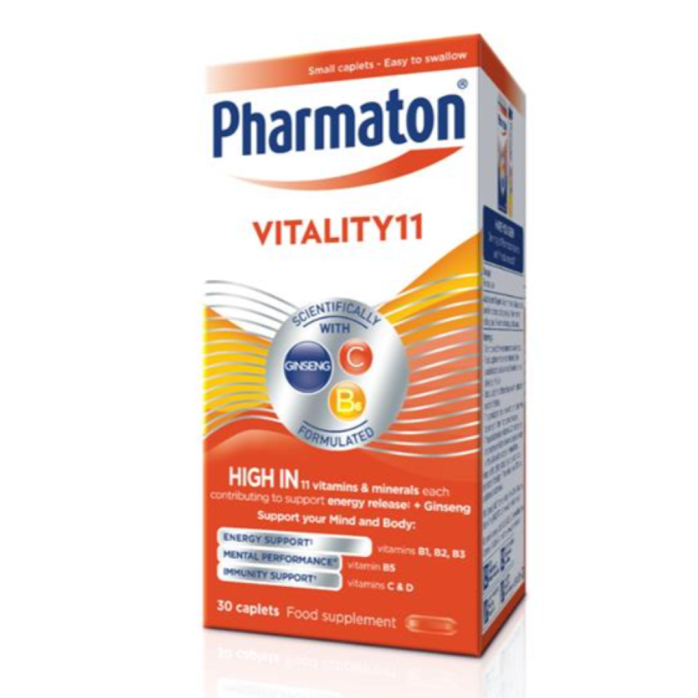 Pharmaton Vitality 11 Caps (30 Pk)