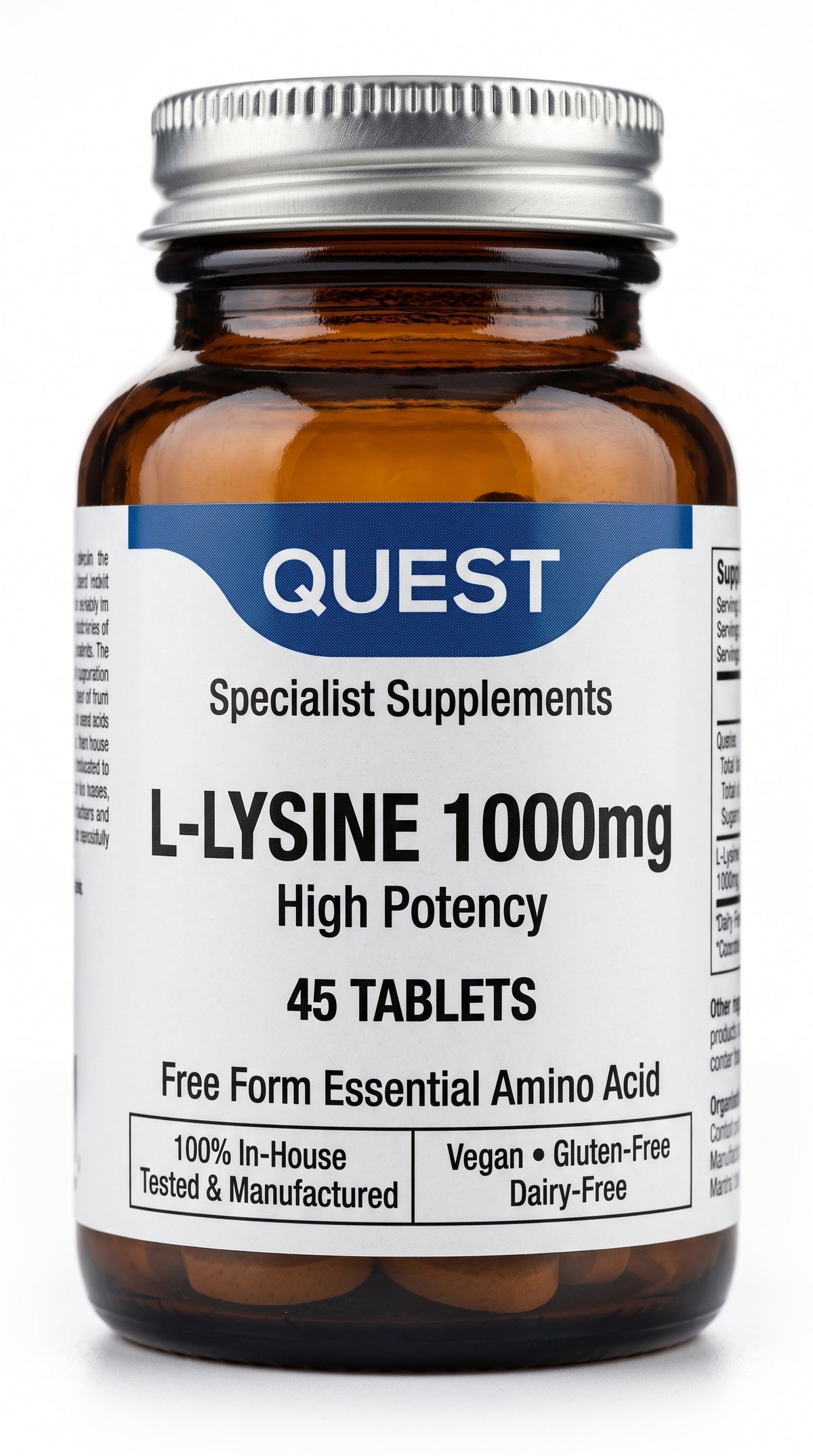 Quest L-Lysine 1000Mg 45Pk