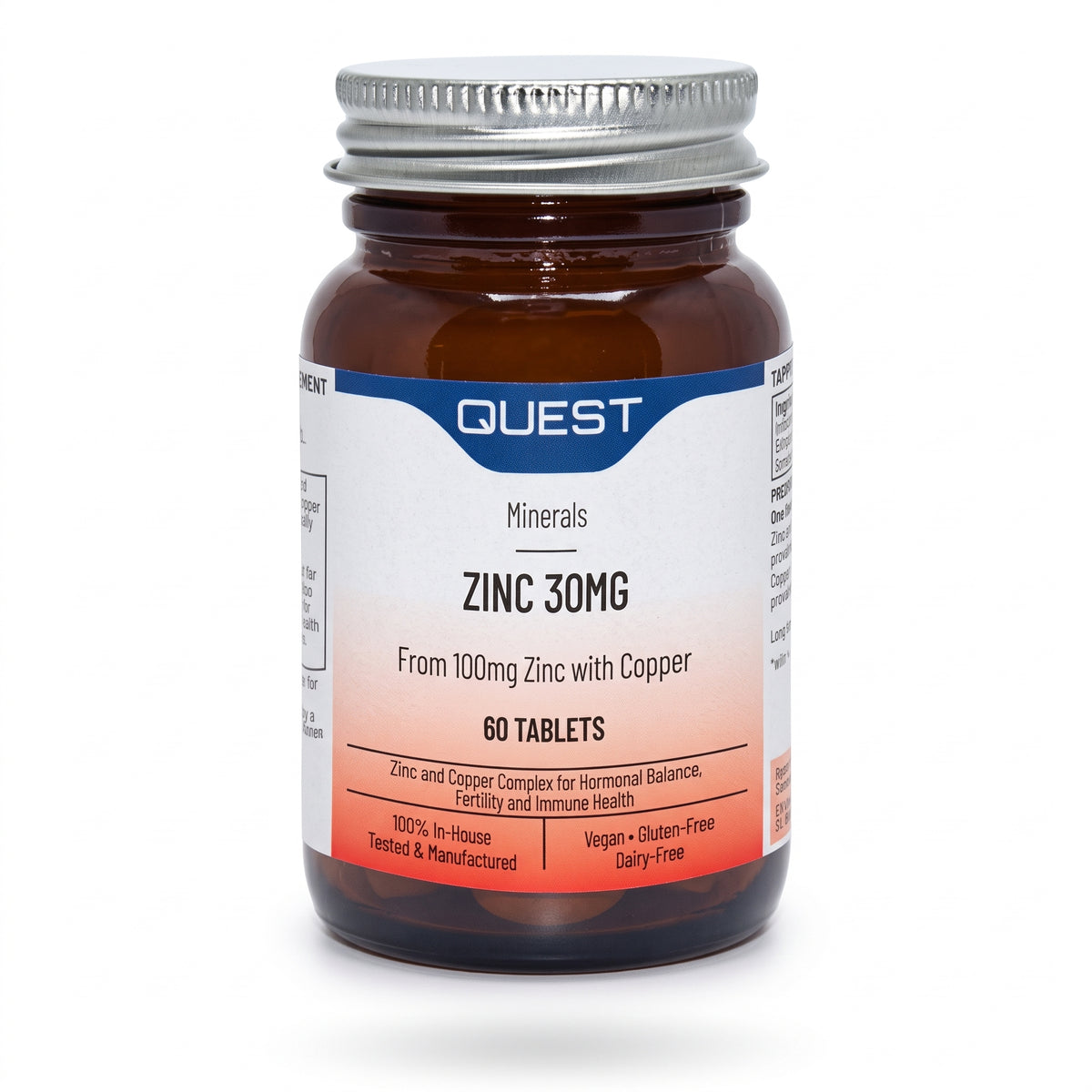 Quest Zinc Citrate 30Mg Tabs 60Pk