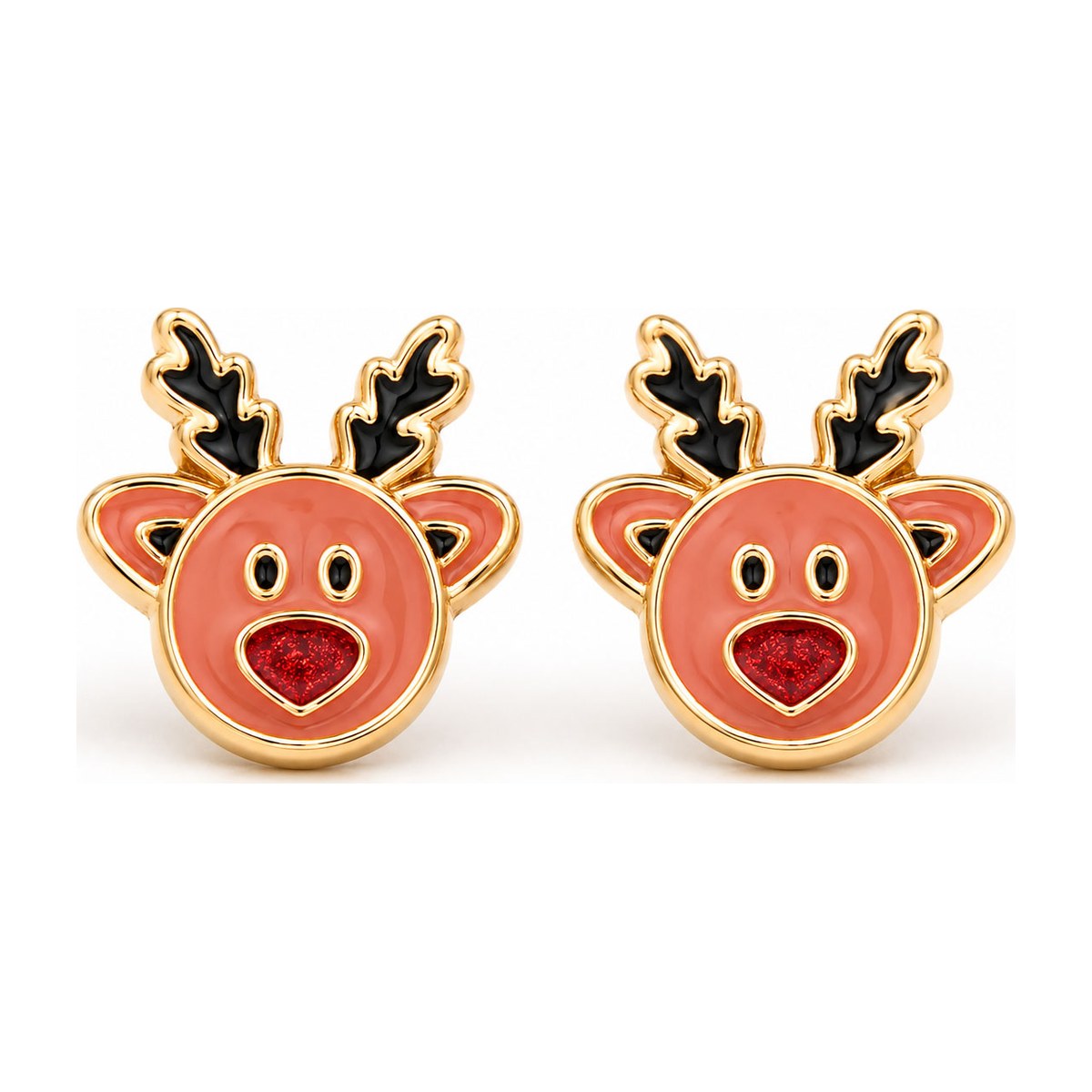 Reindeer Face Stud Earrings