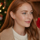 Reindeer Face Stud Earrings