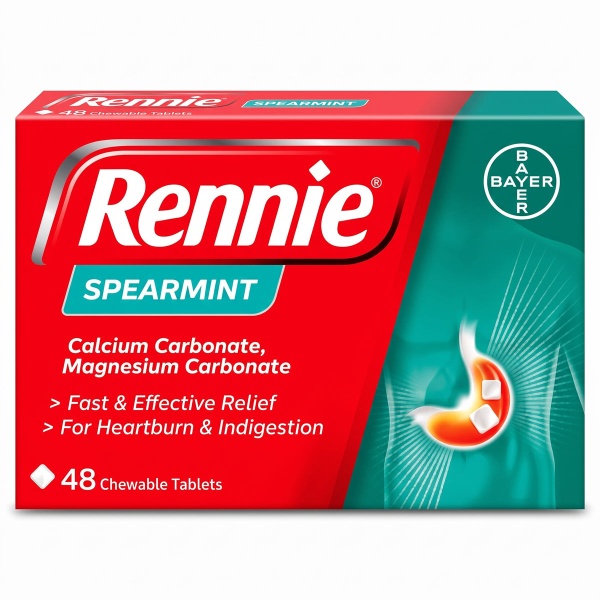 Rennie Spearmint 48Pk