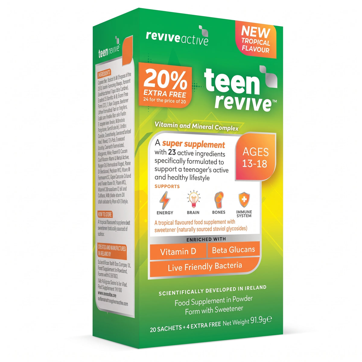 Revive Active Teen 20 Pk