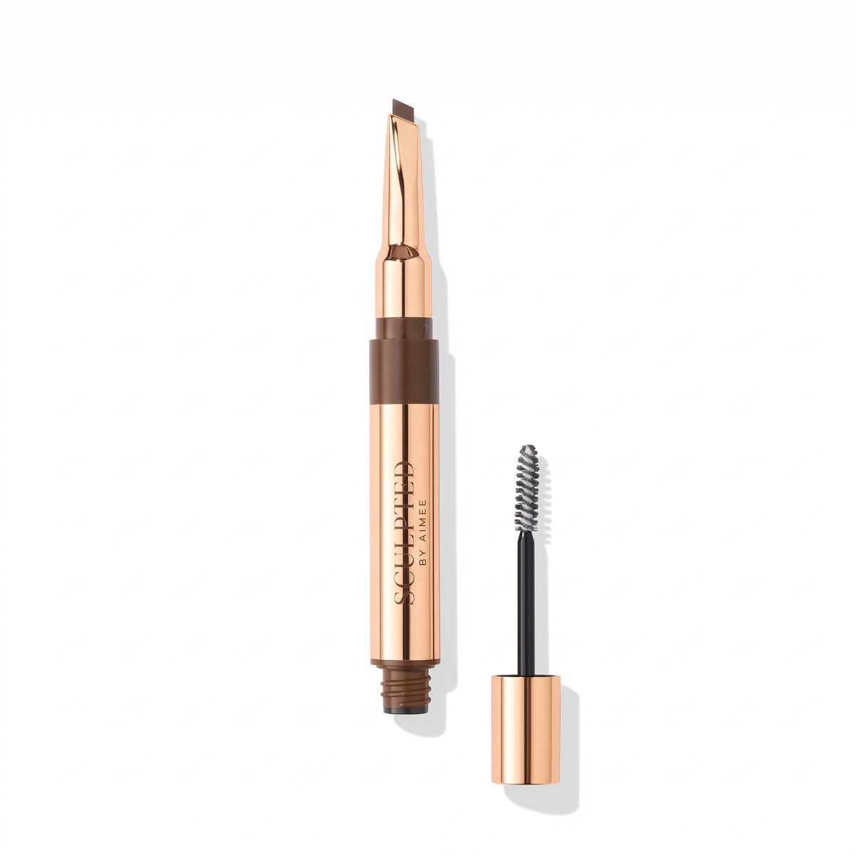 Sculpted By Aimee Shape & Set Brow Pencil & Fixing Gel (Deep Brown)