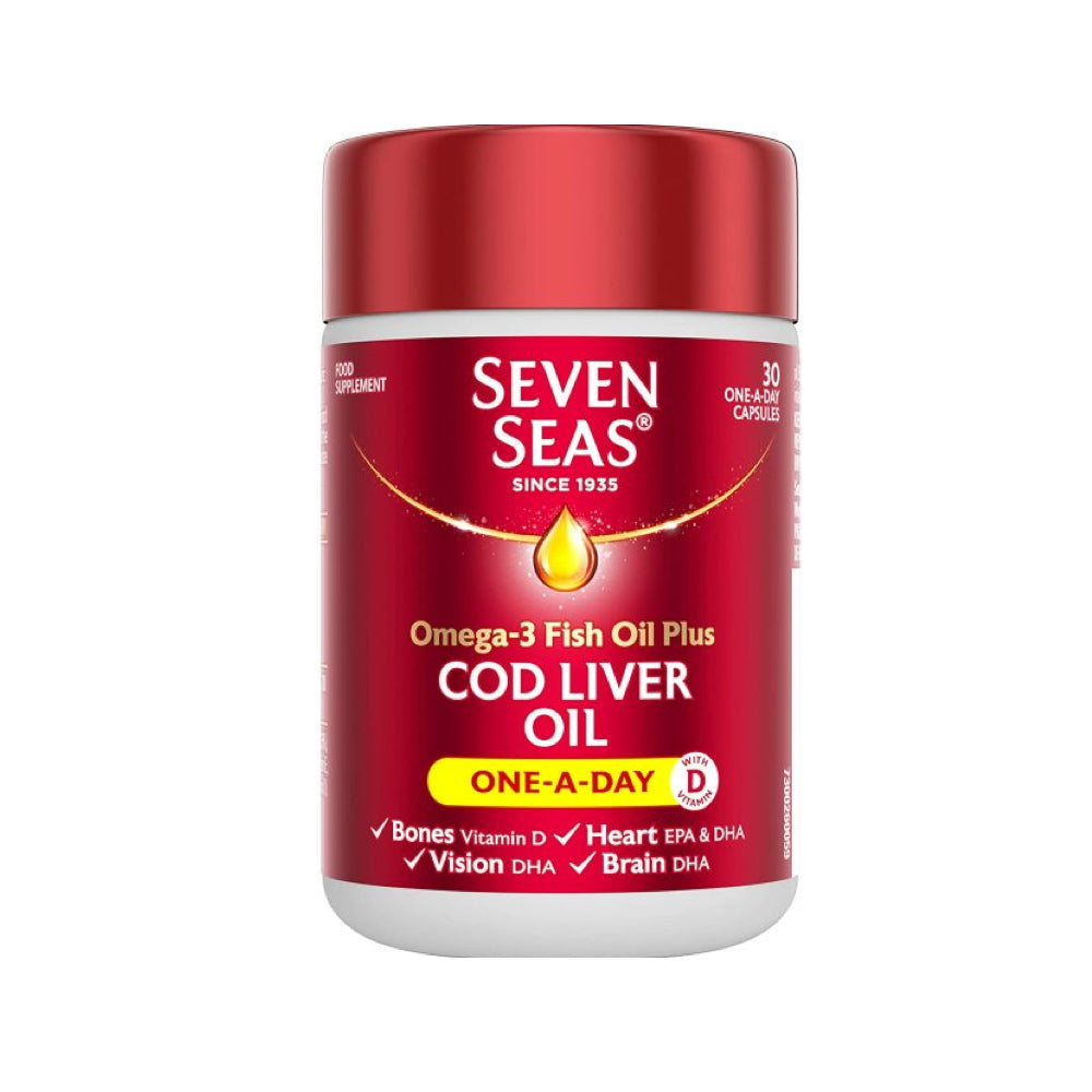 Seven Seas Pure Cod Liver Oil One A Day 30Pk