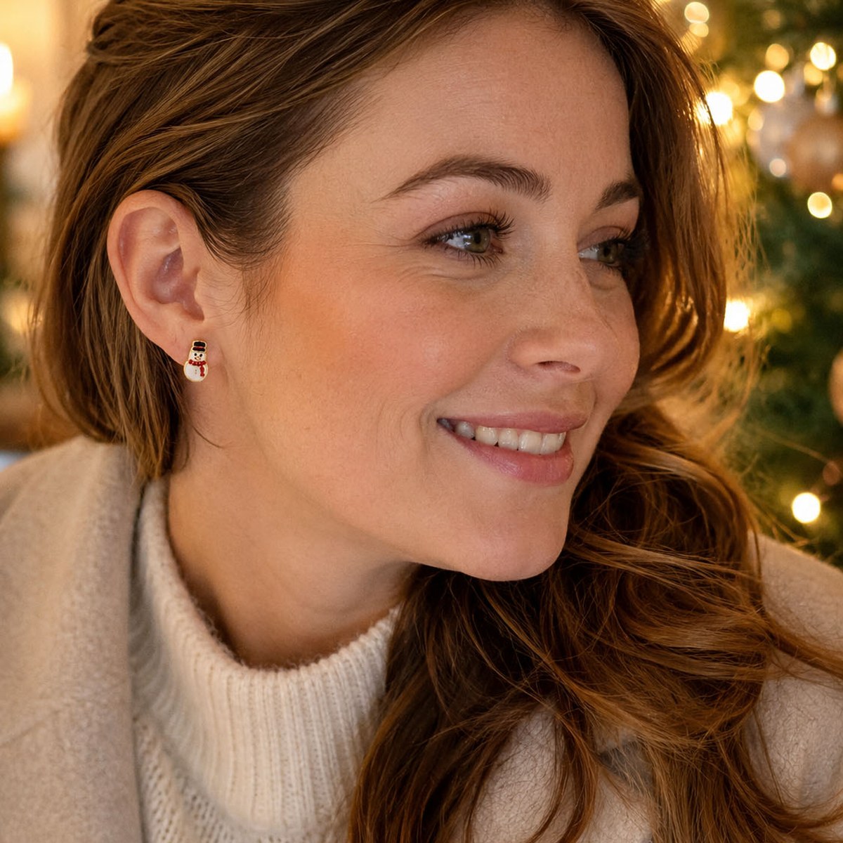 Snowman Stud Earrings