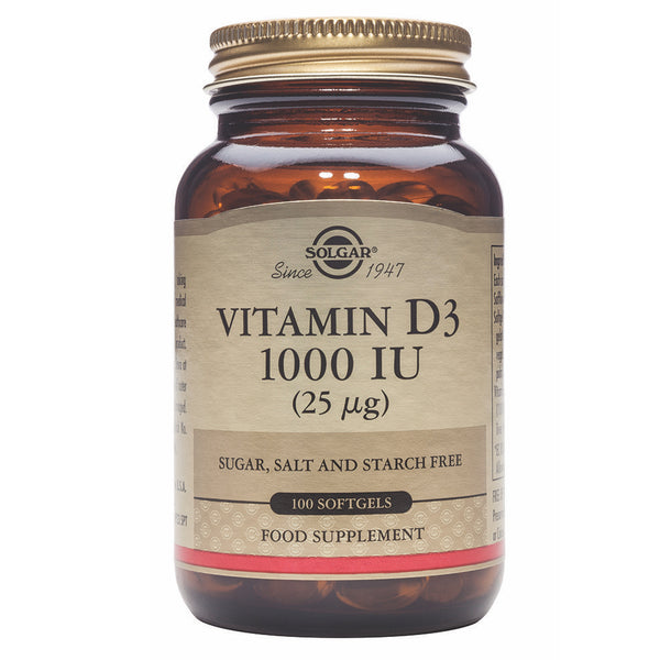 Solgar Vitamin D3 1000Mcg Softgels (100 Pk)