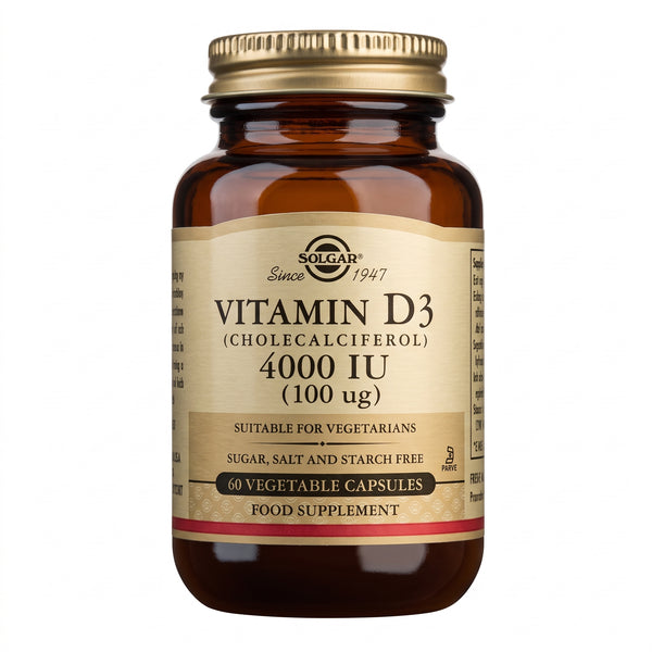 Solgar Vitamin D3 4000Iu 60 Vegetable Capsules