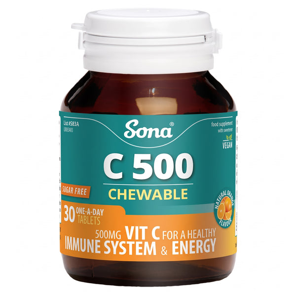 Sona C500 Chewable - Vitamin C 500Mg 30Pk