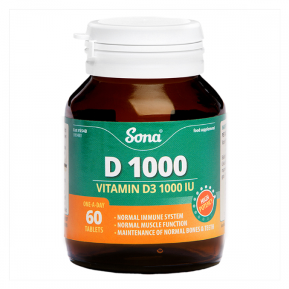 Vitamins Sona D1000 Iu Tabs 30Pk