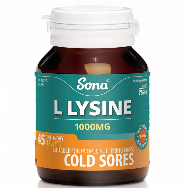 Sona L-Lysine Tabs 1000Mg 45Pk