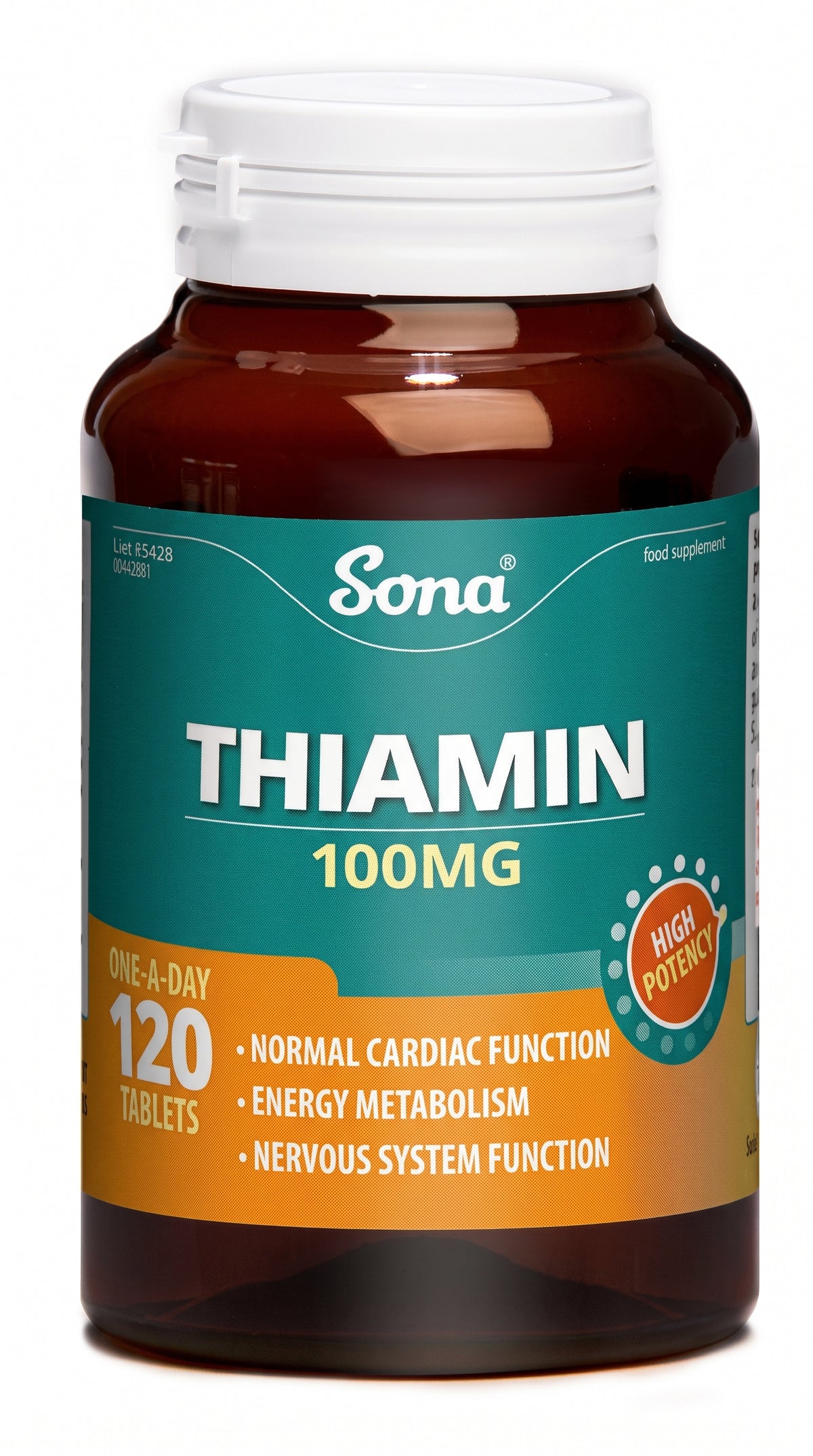 Sona Thiamin 100Mg Tabs (120Pk)