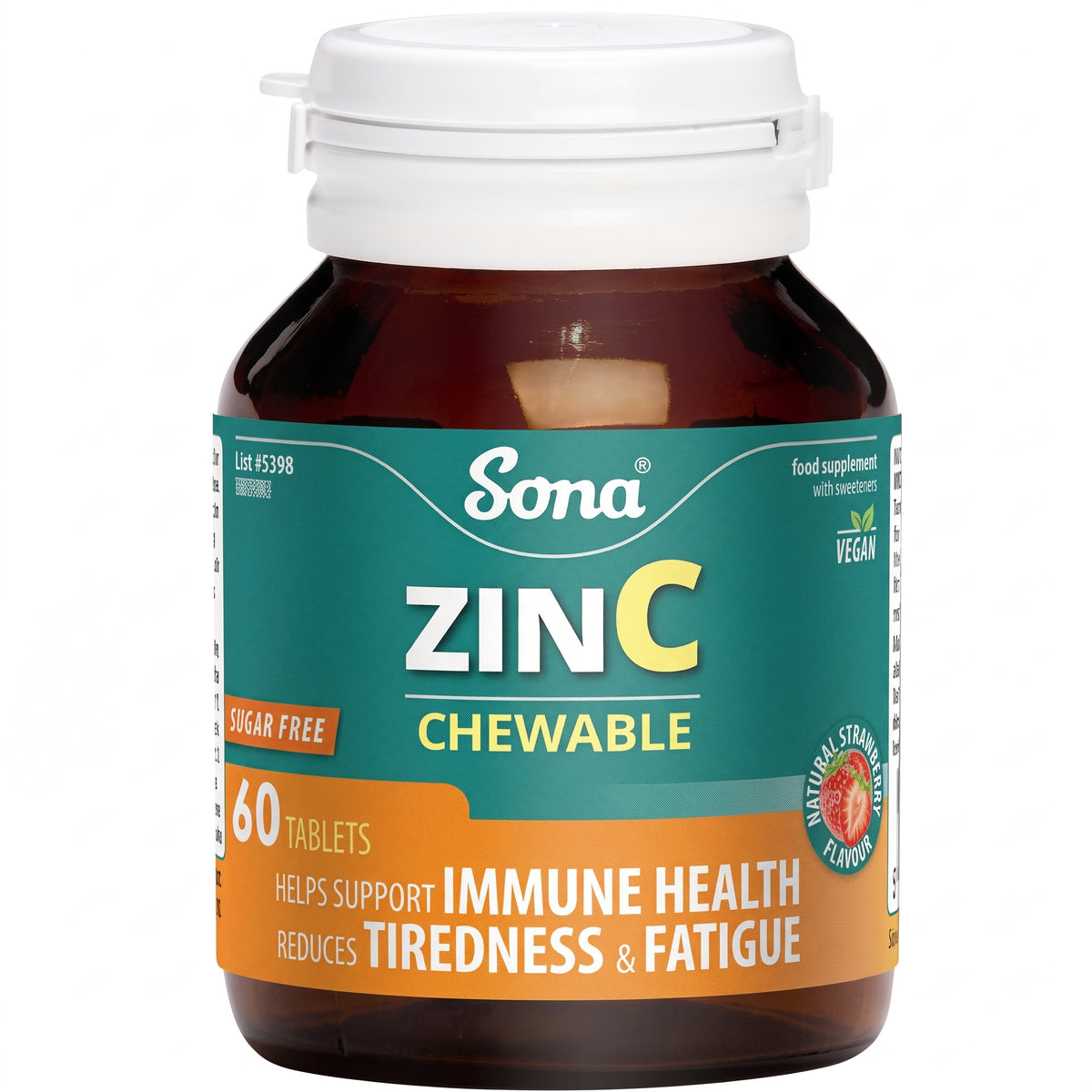 Sona Zinc & Vitamin C Chewable Tab (30 Pk)