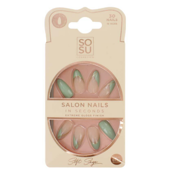 Sosu False Nails Soft Sage