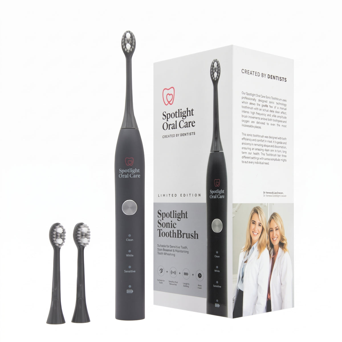 Spotlight Oral Care Graphite Grey Sonic Toothbrush