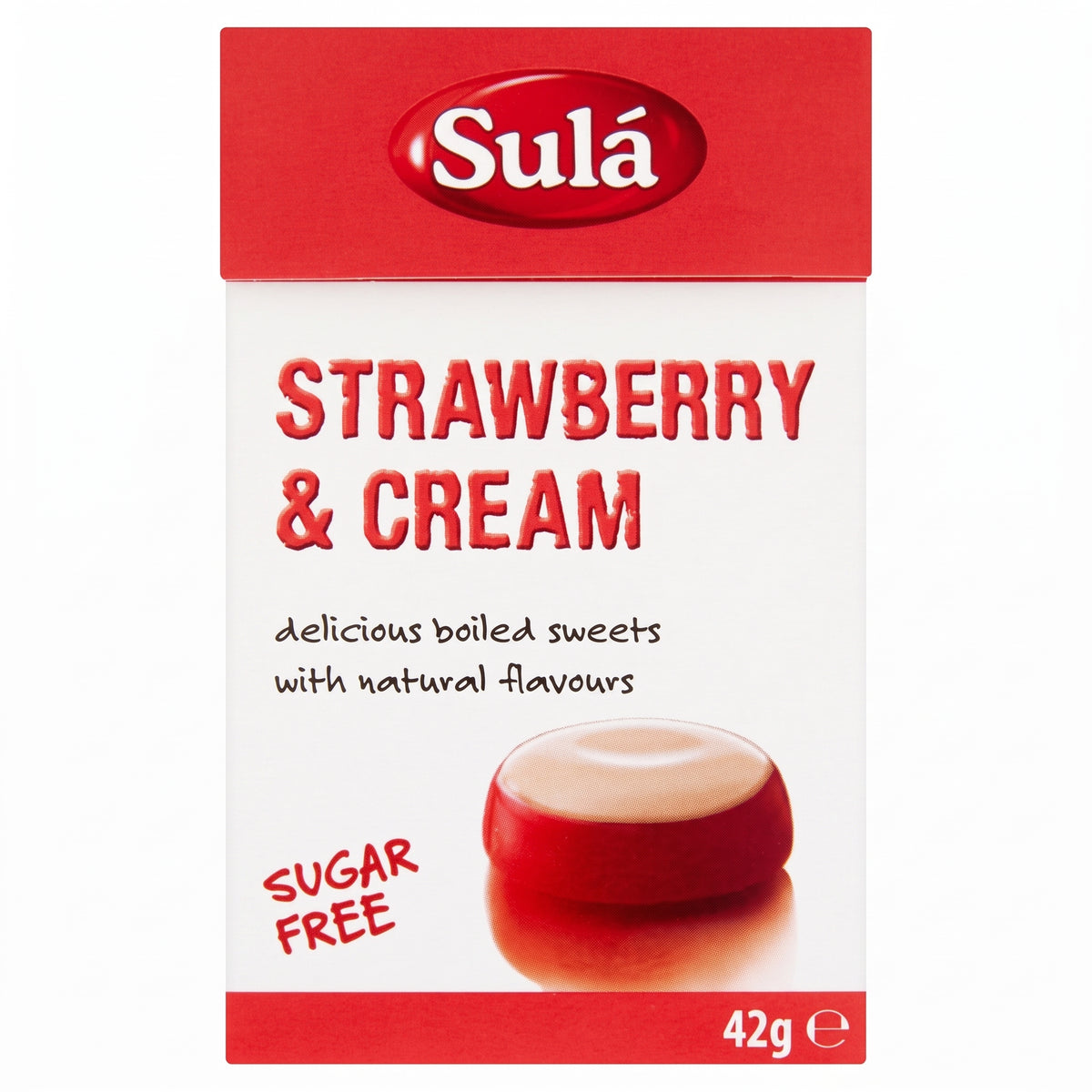 Sula Sugar Free Sweets 42G Strawberry & Cream