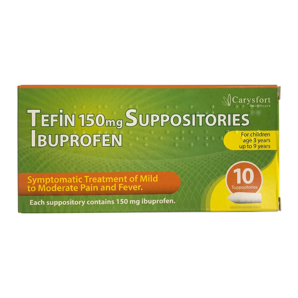 Tefin 150Mg Ibuprofen Suppositories