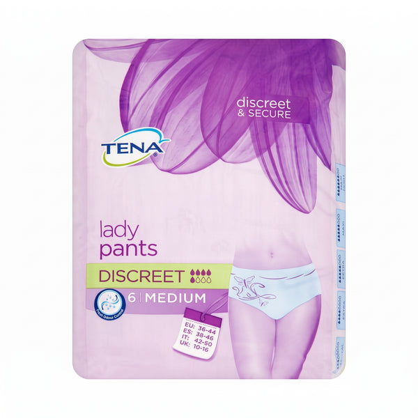Quest Tena Lady Discreet Med Pant 6Pk