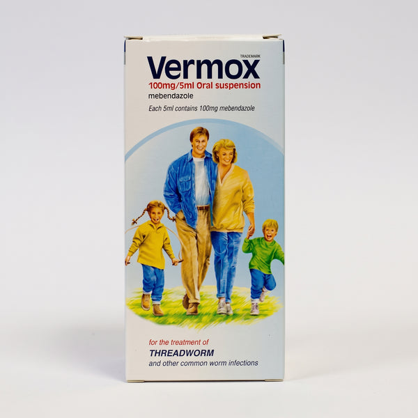 Vermox 100Mg/5Ml Oral Suspension 30Ml