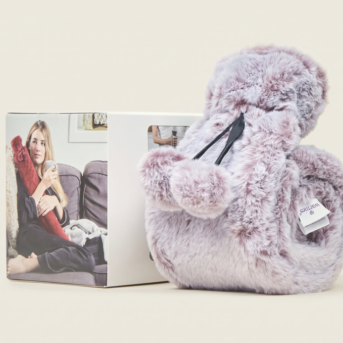 Warmies Rolled Long Hot Water Bottle - Grey