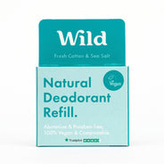 Wild Fresh Cotton & Sea Salt Deodorant Refill 43G