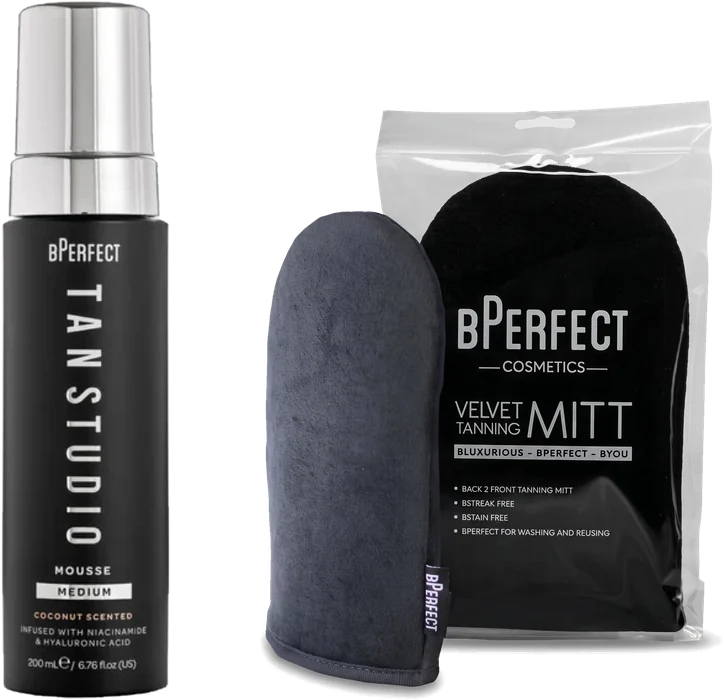 With any B.Perfect Tan Studio product